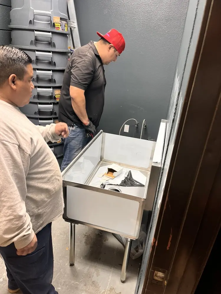 Commercial plumbing and sink installation in Wantagh