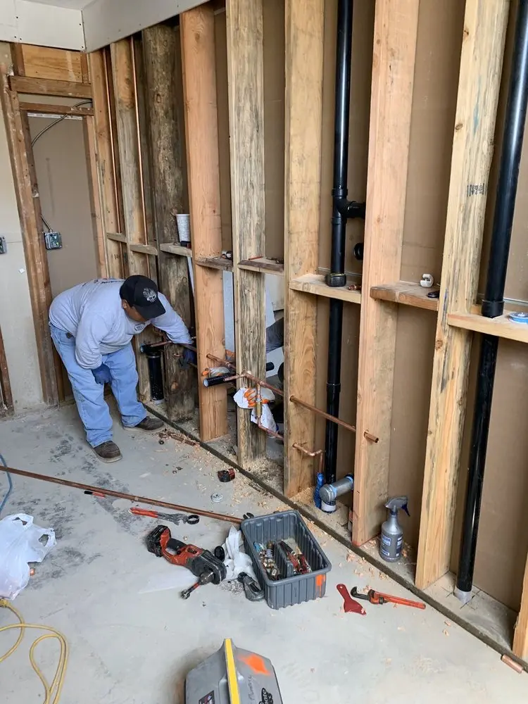 Commercial rough-in plumbing for Water Heater Replacement in Wantagh